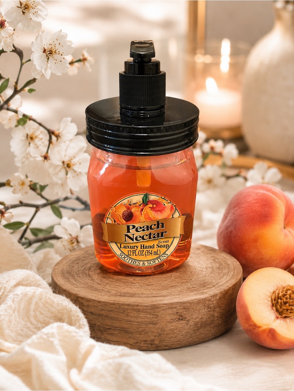 Peach Nectar Luxury Hand Soap - Peach Scent